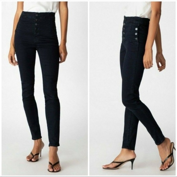 J Brand Natasha Sky High Skinny Jeans
Exposed Button Fly Stretch Denim 24 - Picture 5 of 16